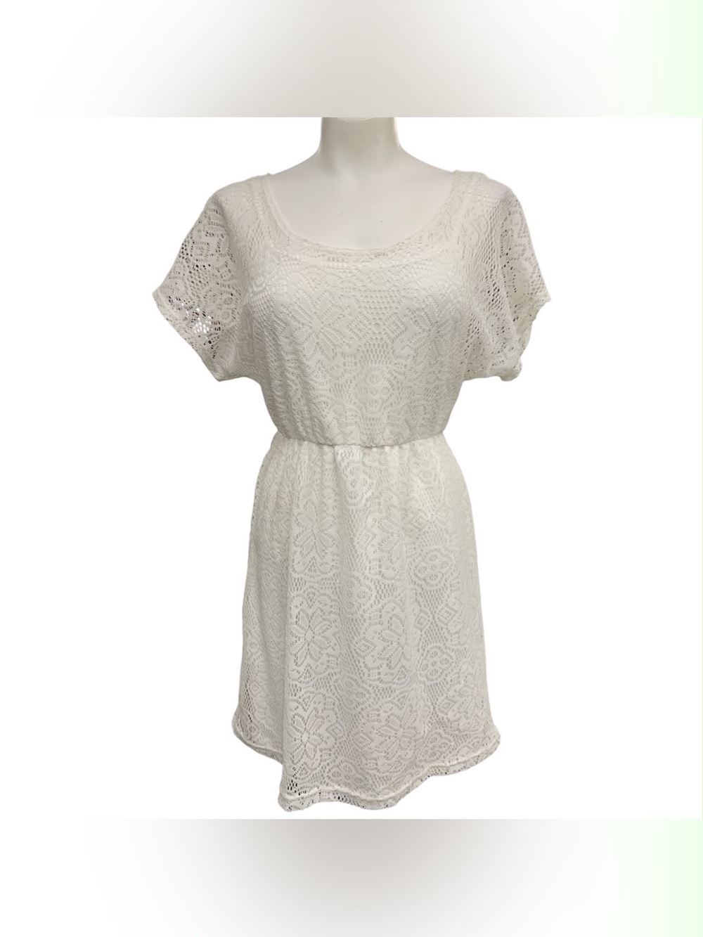 bailey blue White Lace Mini Dress Size M